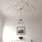 Ekena Millwork Piedmont Ceiling Medallion (Fits Canopies up to 6 1/2"), 67 1/8"W x 48 5/8"H x 1 7/8"P, Primed White CM67PE - alternate 5